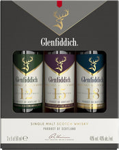 Load image into Gallery viewer, Glenfiddich Miniature Collection Single Malt Whisky Gift Pack ( 3x5cl ) 40%