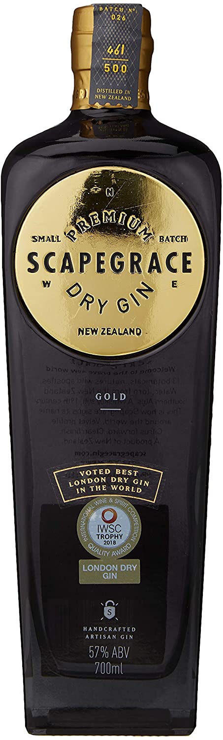 Scapegrace Gold - Premium New Zealand Dry Gin 57%