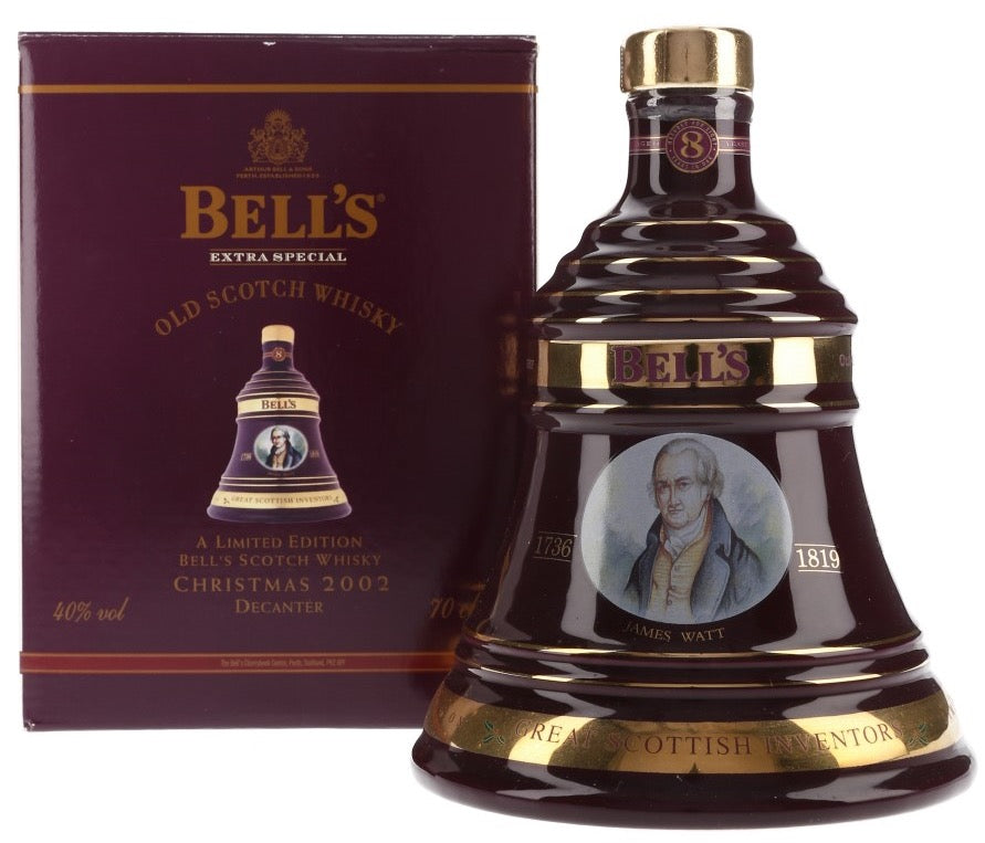 Bell’s Decanter - Christmas 2002 ( Celebrating Great Scottish Inventors - James Watt ) Edition 40%