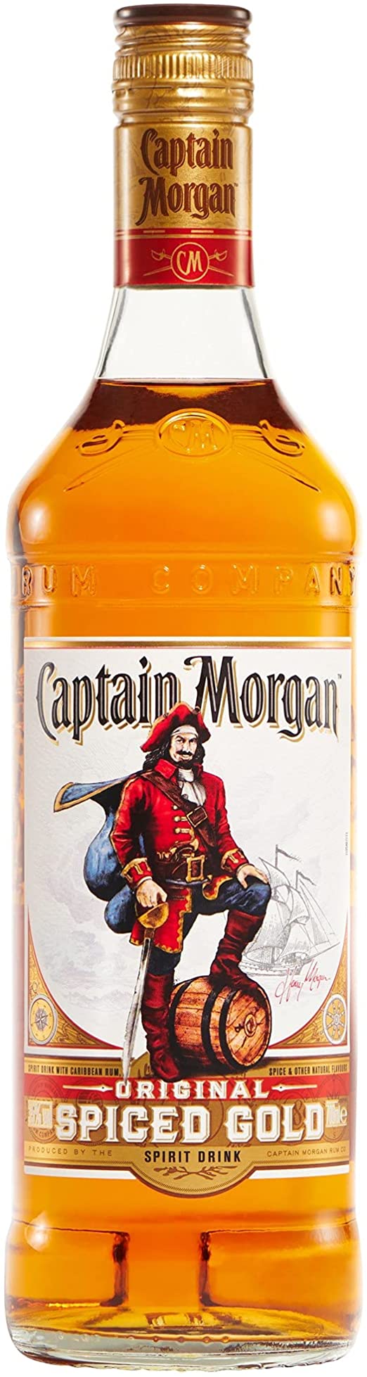 Captain Morgan Original Spiced Gold Rum 35% - Price Marked Bottles