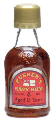 Pusser’s 15 year old Red Label Navy Rum Miniature 40%