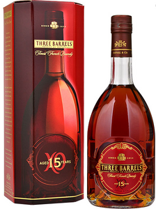 Three Barrels XO 15 Year Old Brandy 40%